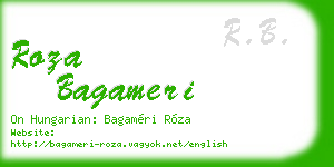 roza bagameri business card